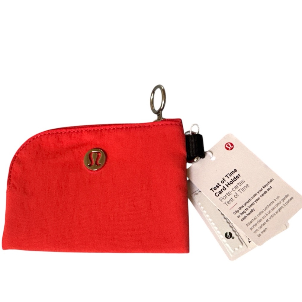 NWT Lululemon Test of Time Card Holder. Autumn Red.